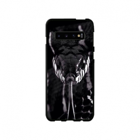 Husa personalizata tip carcasa HQPrint pentru Samsung Galaxy S10, model Snake, multicolor, S1D1M0378