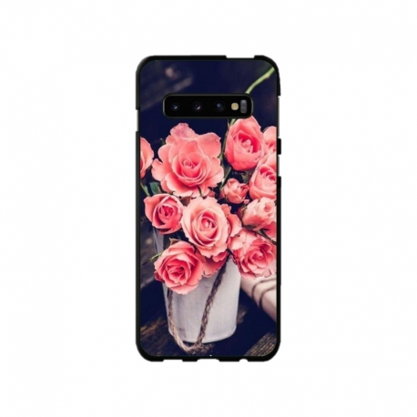 Husa personalizata tip carcasa HQPrint pentru Samsung Galaxy S10, model Flowers 22, multicolor, S1D1M0379