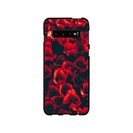 Husa personalizata tip carcasa HQPrint pentru Samsung Galaxy S10 Plus, model Flowers 24, multicolor, S1D1M0386