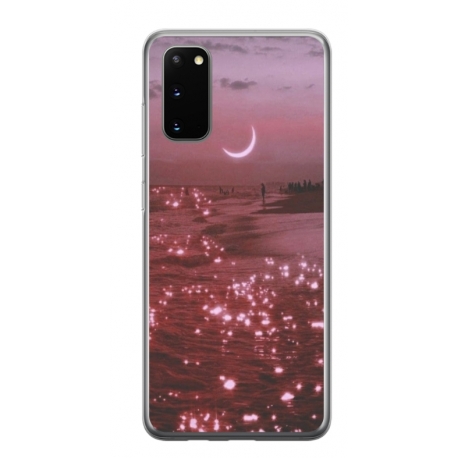 Husa personalizata tip carcasa HQPrint pentru Samsung Galaxy S20 FE, model Pink Sky, multicolor, S1D1M0129
