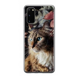 Husa personalizata tip carcasa HQPrint pentru Samsung Galaxy S20 FE, model Cat 1, multicolor, S1D1M0143