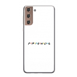 Husa personalizata tip carcasa HQPrint pentru Samsung Galaxy S21, model FRIENDS 1, multicolor, S1D1M0043