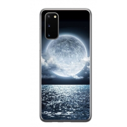 Husa personalizata tip carcasa HQPrint pentru Samsung Galaxy S20 FE, model Moon Sky, multicolor, S1D1M0228