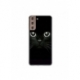 Husa personalizata tip carcasa HQPrint pentru Samsung Galaxy S21 FE, model Black Cat 1, multicolor, S1D1M0015