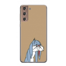 Husa personalizata tip carcasa HQPrint pentru Samsung Galaxy S21 FE, model Tired Bunny, multicolor, S1D1M0027