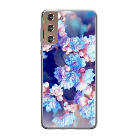 Husa personalizata tip carcasa HQPrint pentru Samsung Galaxy S21 FE, model Flowers 2, multicolor, S1D1M0038
