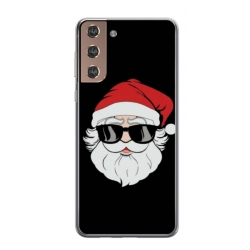 Husa personalizata tip carcasa HQPrint pentru Samsung Galaxy S21 FE, model Cool Santa, multicolor, S1D1M0046