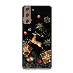 Husa personalizata tip carcasa HQPrint pentru Samsung Galaxy S21 FE, model Reindeer 2, multicolor, S1D1M0052