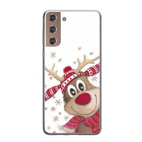 Husa personalizata tip carcasa HQPrint pentru Samsung Galaxy S21 FE, model Reindeer 3, multicolor, S1D1M0053
