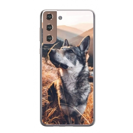 Husa personalizata tip carcasa HQPrint pentru Samsung Galaxy S21 FE, model Dog 1, multicolor, S1D1M0064