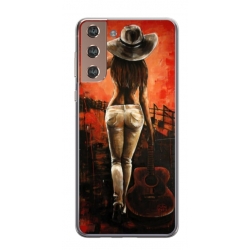Husa personalizata tip carcasa HQPrint pentru Samsung Galaxy S21, model Sexy Lady, multicolor, S1D1M0113