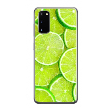 Husa personalizata tip carcasa HQPrint pentru Samsung Galaxy S20 FE, model Lime, multicolor, S1D1M0253