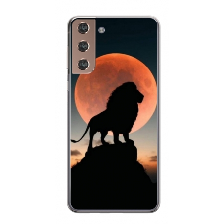 Husa personalizata tip carcasa HQPrint pentru Samsung Galaxy S21 FE, model Lion 1, multicolor, S1D1M0110