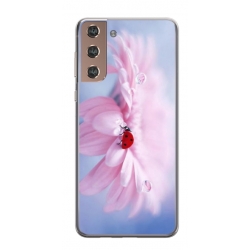 Husa personalizata tip carcasa HQPrint pentru Samsung Galaxy S21 FE, model Flowers 5, multicolor, S1D1M0114