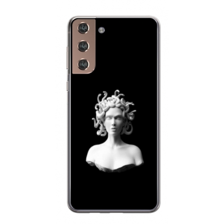 Husa personalizata tip carcasa HQPrint pentru Samsung Galaxy S21 FE, model Medusa 1, multicolor, S1D1M0121
