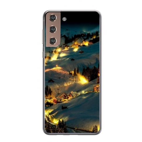 Husa personalizata tip carcasa HQPrint pentru Samsung Galaxy S21, model Nice View 6, multicolor, S1D1M0128