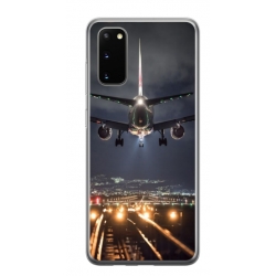 Husa personalizata tip carcasa HQPrint pentru Samsung Galaxy S20 FE, model Airplane Landing, multicolor, S1D1M0266
