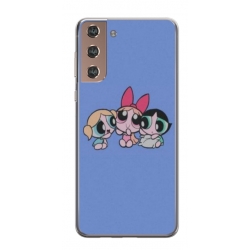 Husa personalizata tip carcasa HQPrint pentru Samsung Galaxy S21, model Powerpuff Girls, multicolor, S1D1M0135
