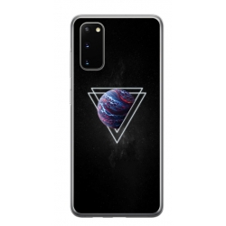 Husa personalizata tip carcasa HQPrint pentru Samsung Galaxy S20 FE, model Triangle Planet, multicolor, S1D1M0278