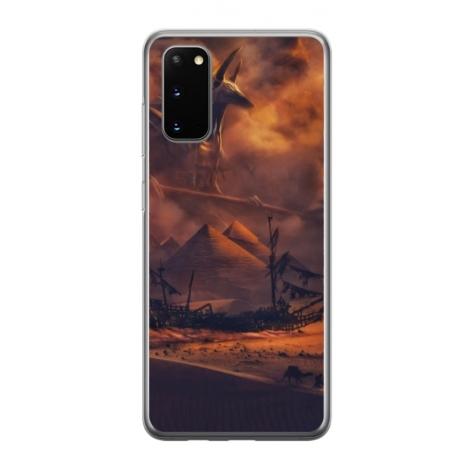 Husa personalizata tip carcasa HQPrint pentru Samsung Galaxy S20 FE, model Anubis, multicolor, S1D1M0281
