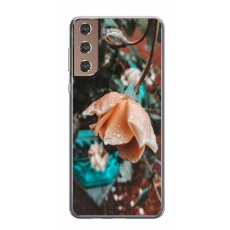 Husa personalizata tip carcasa HQPrint pentru Samsung Galaxy S21 FE, model Flowers 10, multicolor, S1D1M0149