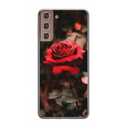 Husa personalizata tip carcasa HQPrint pentru Samsung Galaxy S21 FE, model Flowers 12, multicolor, S1D1M0160