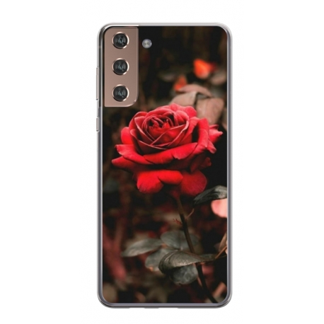 Husa personalizata tip carcasa HQPrint pentru Samsung Galaxy S21 FE, model Flowers 12, multicolor, S1D1M0160