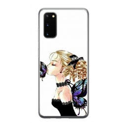 Husa personalizata tip carcasa HQPrint pentru Samsung Galaxy S20 FE, model Butterfly Fairy, multicolor, S1D1M0294