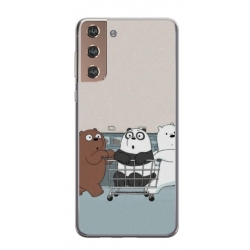 Husa personalizata tip carcasa HQPrint pentru Samsung Galaxy S21 FE, model Bears 5, multicolor, S1D1M0165