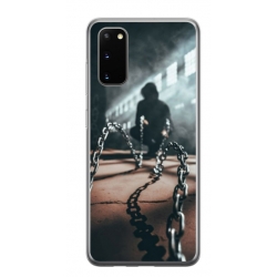 Husa personalizata tip carcasa HQPrint pentru Samsung Galaxy S20, model Chain Man, multicolor, S1D1M0296