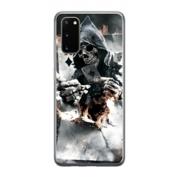 Husa personalizata tip carcasa HQPrint pentru Samsung Galaxy S20 FE, model Skeleton Cards, multicolor, S1D1M0301