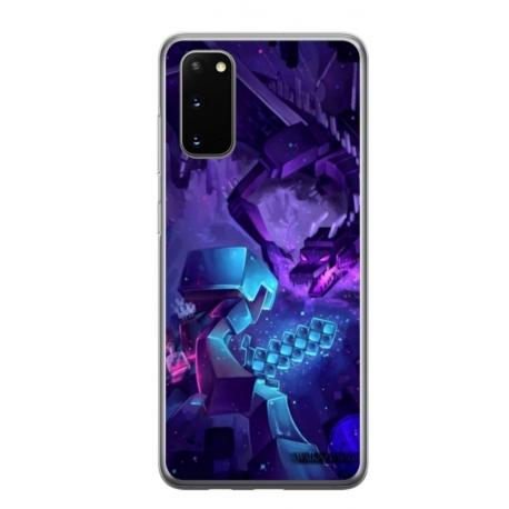 Husa personalizata tip carcasa HQPrint pentru Samsung Galaxy S20, model Ender Dragon, multicolor, S1D1M0304