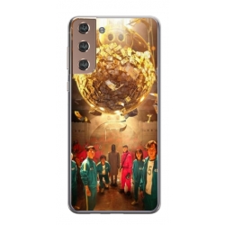 Husa personalizata tip carcasa HQPrint pentru Samsung Galaxy S21, model Squid Game 11, multicolor, S1D1M0183