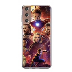 Husa personalizata tip carcasa HQPrint pentru Samsung Galaxy S21 Plus, model Avengers Inifinity War, multicolor, S1D1M0010