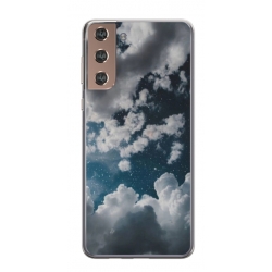 Husa personalizata tip carcasa HQPrint pentru Samsung Galaxy S21 Plus, model Blue Sky, multicolor, S1D1M0023