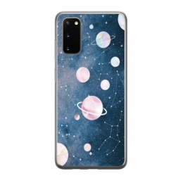 Husa personalizata tip carcasa HQPrint pentru Samsung Galaxy S20, model Solar System, multicolor, S1D1M0313