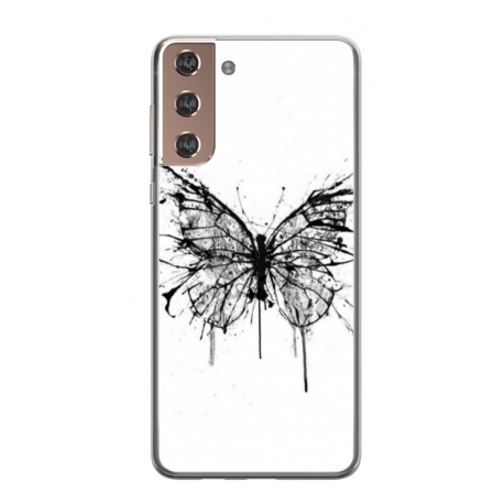 Husa personalizata tip carcasa HQPrint pentru Samsung Galaxy S21 Plus, model Butterfly 3, multicolor, S1D1M0030