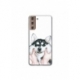 Husa personalizata tip carcasa HQPrint pentru Samsung Galaxy S21 Plus, model Fluffy Dog, multicolor, S1D1M0033