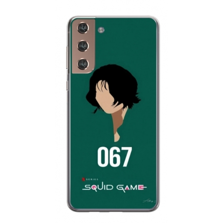 Husa personalizata tip carcasa HQPrint pentru Samsung Galaxy S21, model Squid Game 16, multicolor, S1D1M0188