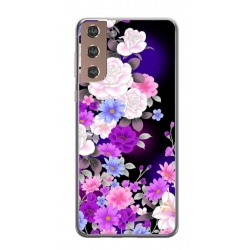 Husa personalizata tip carcasa HQPrint pentru Samsung Galaxy S21 Plus, model Flowers 3, multicolor, S1D1M0039