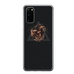 Husa personalizata tip carcasa HQPrint pentru Samsung Galaxy S20, model Triangle Rose, multicolor, S1D1M0316