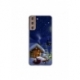 Husa personalizata tip carcasa HQPrint pentru Samsung Galaxy S21 Plus, model Christmas Cottage, multicolor, S1D1M0059