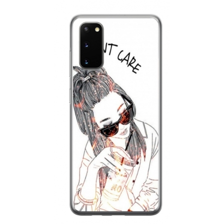 Husa personalizata tip carcasa HQPrint pentru Samsung Galaxy S20, model I dont care, multicolor, S1D1M0320