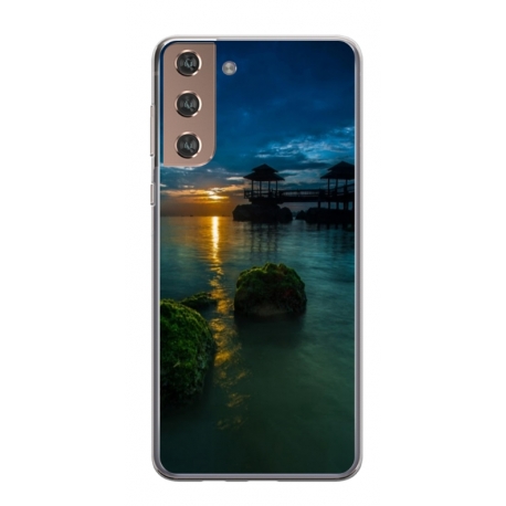 Husa personalizata tip carcasa HQPrint pentru Samsung Galaxy S21 Plus, model Nice View 1, multicolor, S1D1M0060