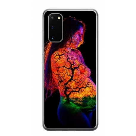 Husa personalizata tip carcasa HQPrint pentru Samsung Galaxy S20, model Colorful 7, multicolor, S1D1M0324