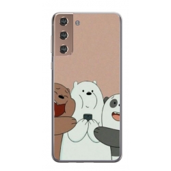 Husa personalizata tip carcasa HQPrint pentru Samsung Galaxy S21 Plus, model Bears 2, multicolor, S1D1M0089