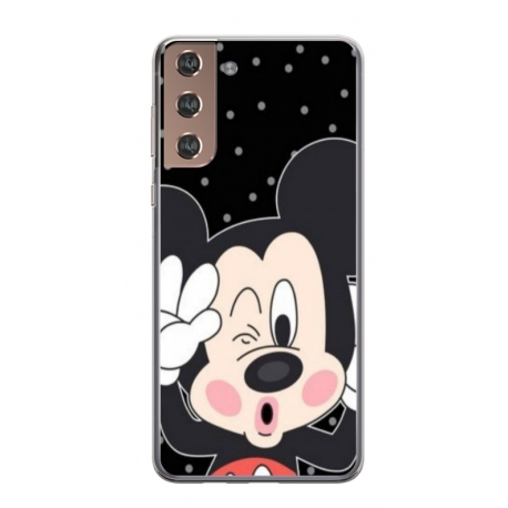Husa personalizata tip carcasa HQPrint pentru Samsung Galaxy S21 Plus, model Mickey 1, multicolor, S1D1M0124