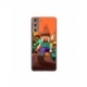 Husa personalizata tip carcasa HQPrint pentru Samsung Galaxy S21 Plus, model Minecraft 1, multicolor, S1D1M0125