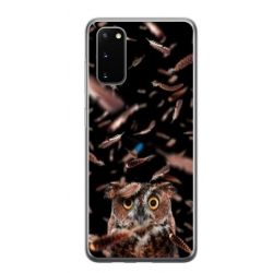 Husa personalizata tip carcasa HQPrint pentru Samsung Galaxy S20, model Owl, multicolor, S1D1M0334