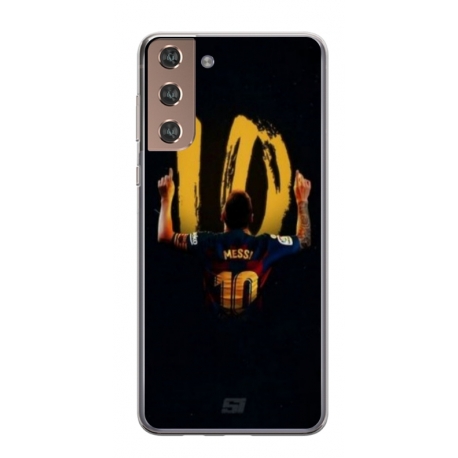 Husa personalizata tip carcasa HQPrint pentru Samsung Galaxy S21 Plus, model Messi 2, multicolor, S1D1M0134